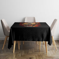 Skull Tablecloth Fire Skull Tattoo Scream - Wonder Print Shop
