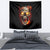Skull Tapestry Fire Skull Tattoo Scream - Wonder Print Shop