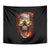 Skull Tapestry Fire Skull Tattoo Scream - Wonder Print Shop