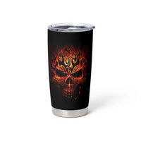 Skull Tumbler Cup Fire Skull Tattoo Scream - Wonder Print Shop