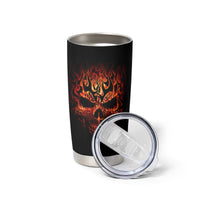 Skull Tumbler Cup Fire Skull Tattoo Scream - Wonder Print Shop
