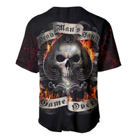 Skull Baseball Jersey Gambling Death Fire - Wonder Print Shop