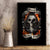 Skull Canvas Wall Art Gambling Death Fire - Wonder Print Shop