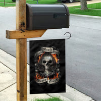 Skull Garden Flag Gambling Death Fire - Wonder Print Shop