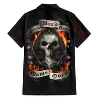 Skull Hawaiian Shirt Gambling Death Fire - Wonder Print Shop