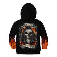 Skull Kid Hoodie Gambling Death Fire - Wonder Print Shop