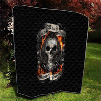 Skull Quilt Gambling Death Fire - Wonder Print Shop