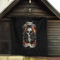 Skull Quilt Gambling Death Fire - Wonder Print Shop