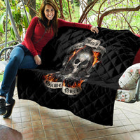 Skull Quilt Gambling Death Fire - Wonder Print Shop