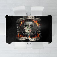 Skull Tablecloth Gambling Death Fire - Wonder Print Shop