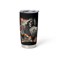 Skull Tumbler Cup Gambling Death Fire - Wonder Print Shop