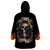 Skull Wearable Blanket Hoodie Gambling Death Fire - Wonder Print Shop