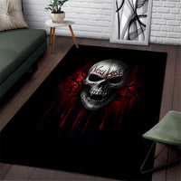 Skull Area Rug Death Skull Game Over - Wonder Print Shop