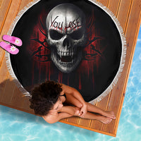 Skull Beach Blanket Death Skull Game Over - Wonder Print Shop