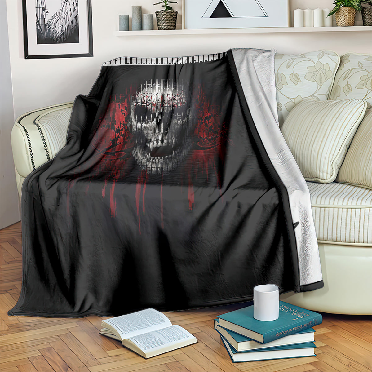 skull-blanket-death-skull-game-over