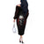 Skull Off The Shoulder Long Sleeve Dress Death Skull Game Over - Wonder Print Shop