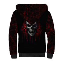 Skull Sherpa Hoodie Death Skull Game Over - Wonder Print Shop