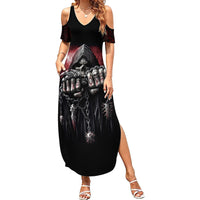Skull Summer Maxi Dress Death Skull Game Over - Wonder Print Shop