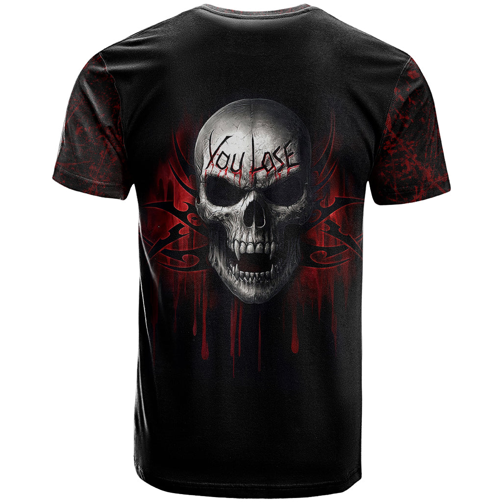 Skull T Shirt Death Skull Game Over - Wonder Print Shop