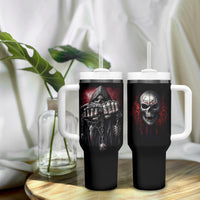 Skull Tumbler With Handle Death Skull Game Over - Wonder Print Shop