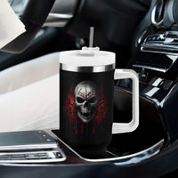 Skull Tumbler With Handle Death Skull Game Over - Wonder Print Shop