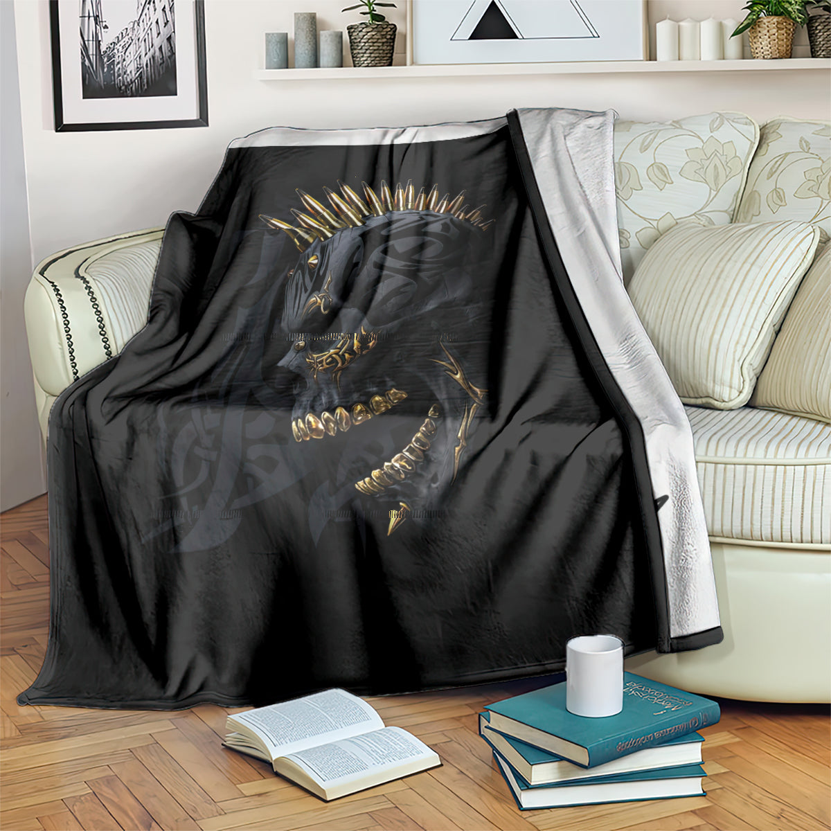 skull-blanket-golden-skull-gangster