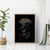 Skull Canvas Wall Art Golden Skull Gangster - Wonder Print Shop
