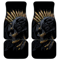 Skull Car Mats Golden Skull Gangster - Wonder Print Shop