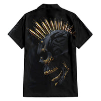 Skull Hawaiian Shirt Golden Skull Gangster - Wonder Print Shop