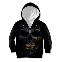 Skull Kid Hoodie Golden Skull Gangster - Wonder Print Shop