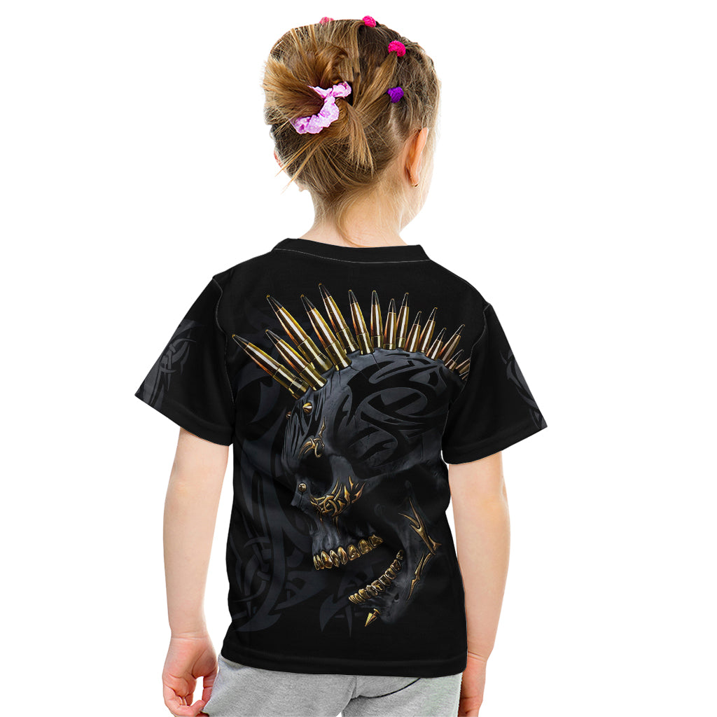 Skull Kid T Shirt Golden Skull Gangster - Wonder Print Shop