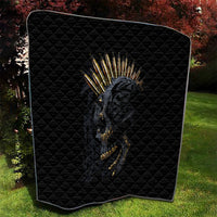 Skull Quilt Golden Skull Gangster - Wonder Print Shop