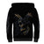 Skull Sherpa Hoodie Golden Skull Gangster - Wonder Print Shop