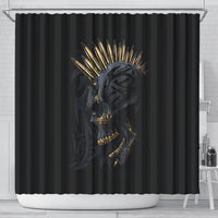 skull-shower-curtain-golden-skull-gangster