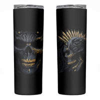 Skull Skinny Tumbler Golden Skull Gangster - Wonder Print Shop