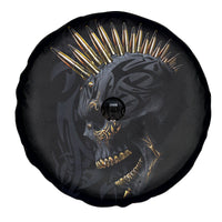 Skull Spare Tire Cover Golden Skull Gangster - Wonder Print Shop