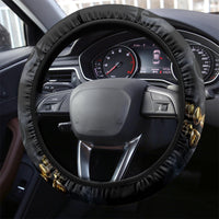 Skull Steering Wheel Cover Golden Skull Gangster - Wonder Print Shop