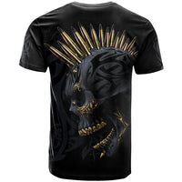 Skull T Shirt Golden Skull Gangster - Wonder Print Shop