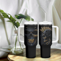 Skull Tumbler With Handle Golden Skull Gangster - Wonder Print Shop