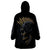 Skull Wearable Blanket Hoodie Golden Skull Gangster - Wonder Print Shop