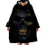 Skull Wearable Blanket Hoodie Golden Skull Gangster - Wonder Print Shop