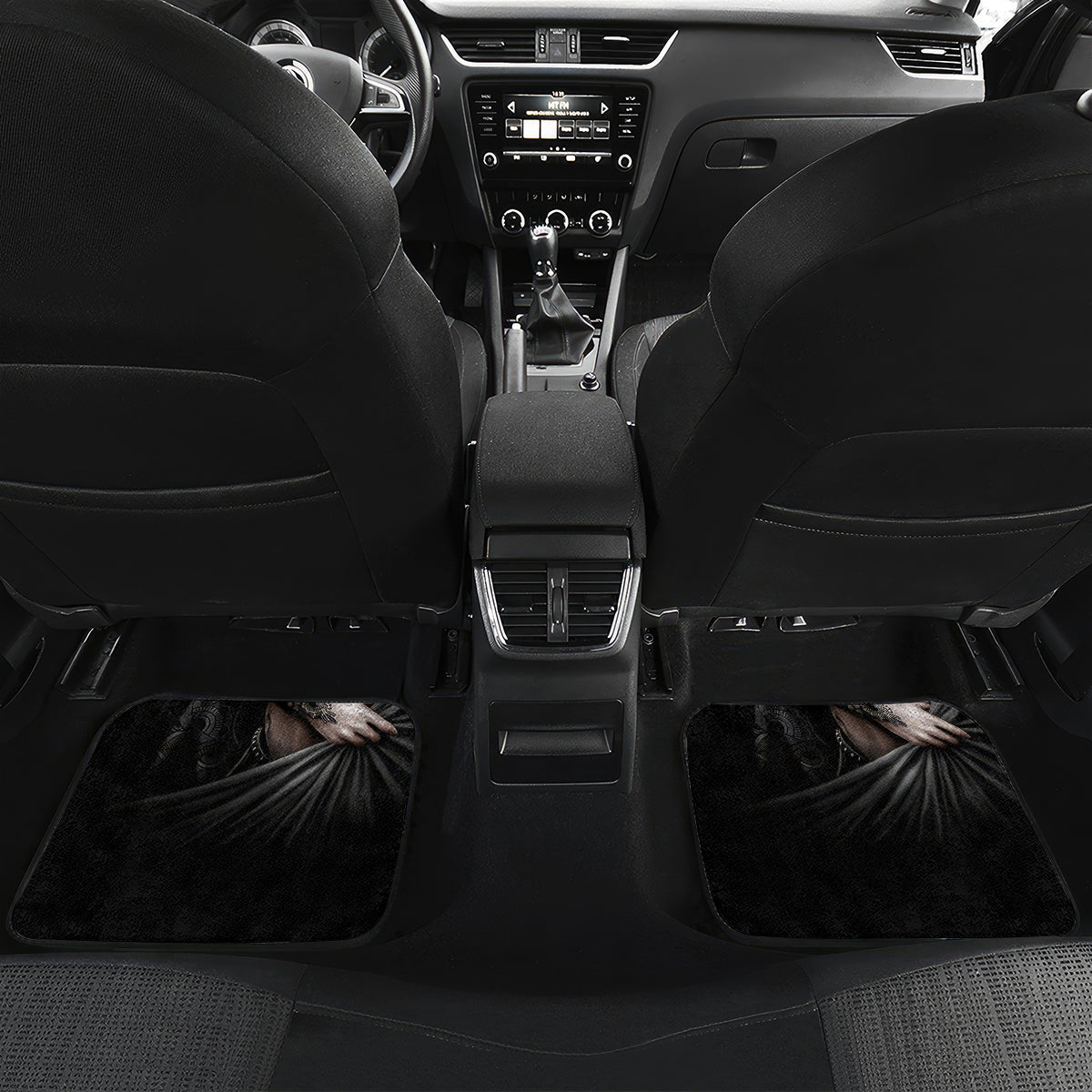 Skull Car Mats Girl Day Of The Dead - Wonder Print Shop