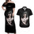 Skull Couples Matching Off Shoulder Maxi Dress and Hawaiian Shirt Girl Day Of The Dead - Wonder Print Shop