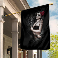 Skull Garden Flag Girl Day Of The Dead - Wonder Print Shop