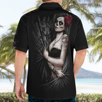 Skull Hawaiian Shirt Girl Day Of The Dead - Wonder Print Shop