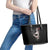 Skull Leather Tote Bag Girl Day Of The Dead - Wonder Print Shop