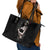 Skull Leather Tote Bag Girl Day Of The Dead - Wonder Print Shop