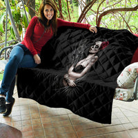 Skull Quilt Girl Day Of The Dead - Wonder Print Shop