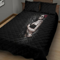 Skull Quilt Bed Set Girl Day Of The Dead - Wonder Print Shop