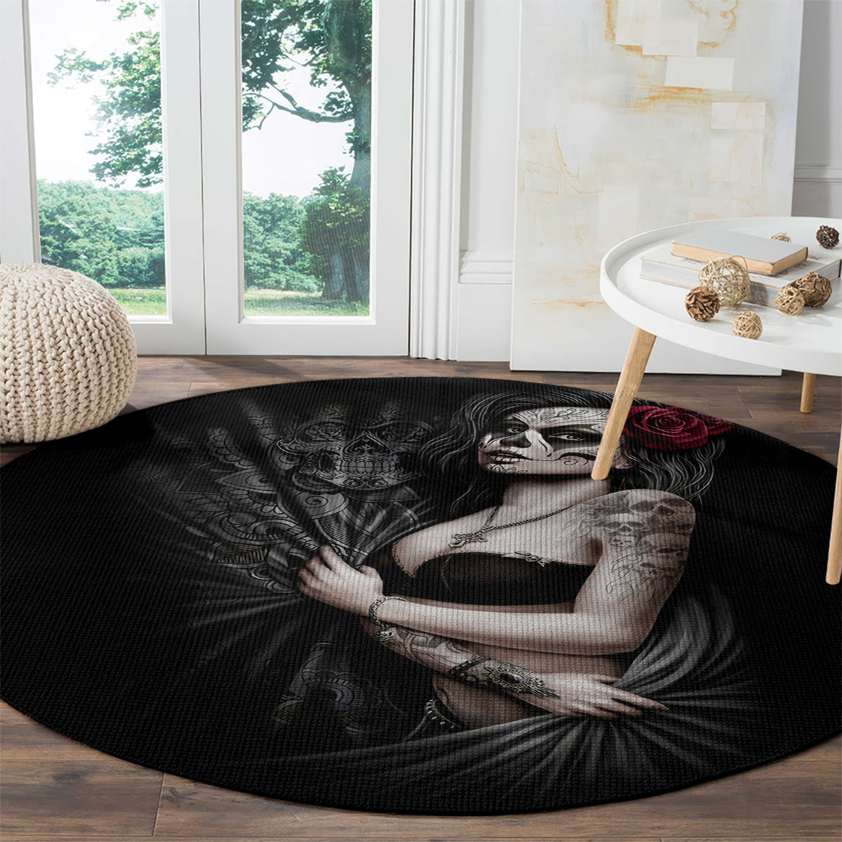 skull-round-carpet-girl-day-of-the-dead